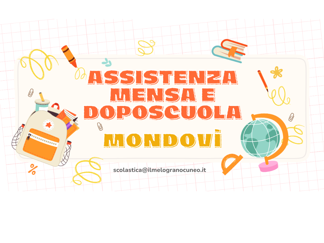 ISCRIZIONE SERVIZIO DI DOPOSCUOLA E ASSISTENZA MENSA MONDOVì